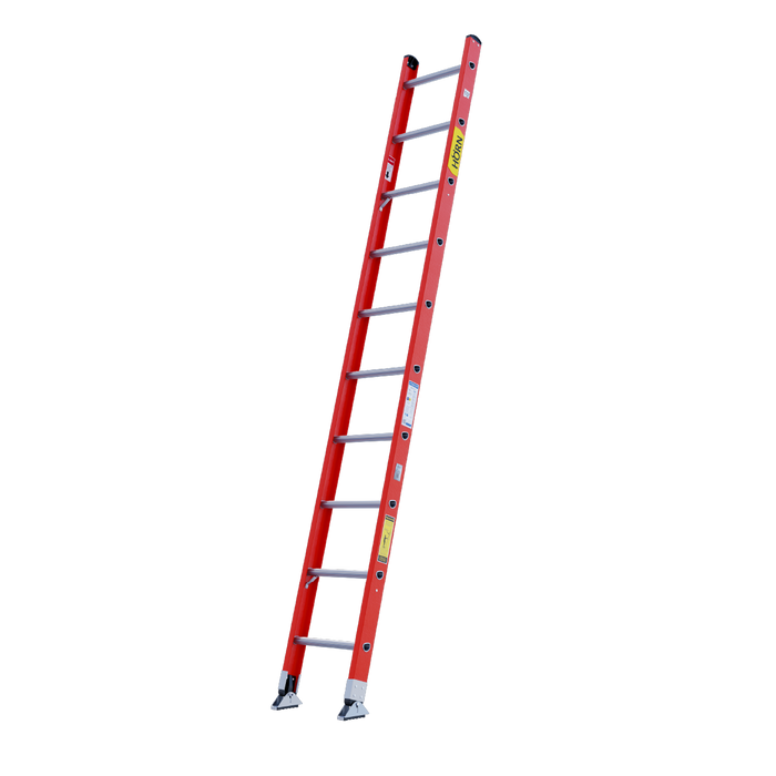 Escalera Sencillas en Fibra de Vidrio 10 Pasos / 3.12 Metros - Tipo IA