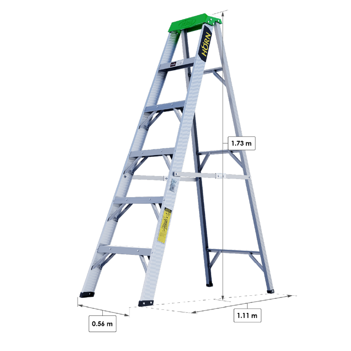 Escalera Tijera en Aluminio 6 Pasos / 1.73 Metros - Tipo II