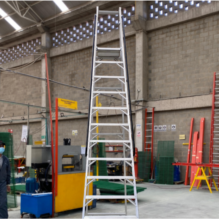 Escalera tipo Plataforma en Aluminio 13 Pasos / 4,60 Metros - Tipo IA